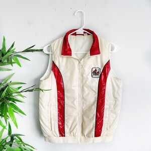 Puma Women's Ski Nationals Retro 90s Vest in Ivory Medium
